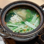 鮨 功 - 2023.11.蛤と白子の小鍋