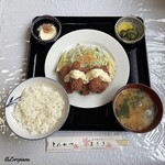 とんかつまざき - カキフライ定食