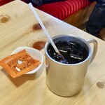 コメダ珈琲店 - アイスコーヒー　豆菓子付き