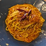Italian Kitchen VANSAN - 悪魔パスタ。一番辛い3辛で