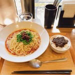 担々麺 ぺんぺん - 汁なし担担麺とミニ咖哩飯。