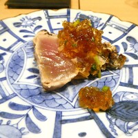 鮨 天ぷら 祇園いわい - 鰹たたき　ポン酢ジュレ