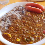 札幌豆工房 - 特製カレー（ドリンクとセット800円）