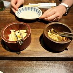 かつ吉 - お通し？で出てくるたくあん