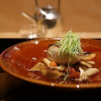 翠 岡﨑 - 薪焼き鰆 天然キノコ