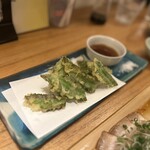 味処ふくぎ - 四角豆の天ぷら
