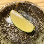 中華蕎麦 とみ田 - 塩とスダチ 80円