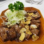 埼玉屋食堂 - ミニステーキ　次の日仕事ある人はニンニクお気をつけて(笑)