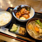 Chanko Ryouri Kachimoriya - 国産若鶏唐揚定食