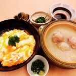 Watertaki large pot/Genkai Oyako-don (Chicken and egg bowl)