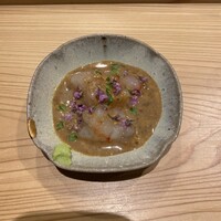 我逢人 - ボタンエビのウニソース