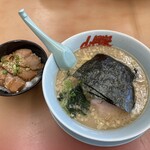 ラーメン山岡家 - サービスAセット(醤油ラーメン＋チャ―シュー丼