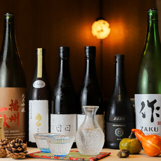 鮨の旨みを際立たせる、味わい豊かな季節の日本酒