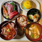 Bishoku douraku - 〝上定食〟炙り牛メタボ丼
