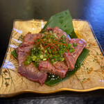 旬味 煌 - 朝挽き牛レバーの炙り