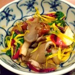 花仙庵 仙仁温泉 岩の湯 - きのこのお浸し