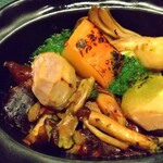 花仙庵 仙仁温泉 岩の湯 - きのこの香草バター焼き