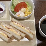 カフェ・ド・クリエ - ハムたまご　¥630