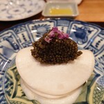 やまぐち - 小蕪、白甘鯛、キャビア