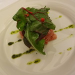 オーベルジュ・ドゥ・オオイシ - ポルト酒風味　メロンのジュレとイベリコ生ハム