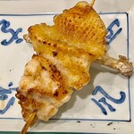 酒亭 田中 - 手羽中　先を落として二つ折りにして一串に