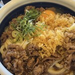 丸亀製麺 - 牛すき釜玉の得♪