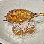 酒亭 田中 - 月見は燻製した金柑と捏にパルミジャーノで完璧