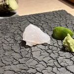 鮨 山沙 - ヒラメ（熊本県天草）