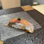 京都 鮨 もと樹 - 千葉のアジ　あたりネギ