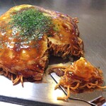 お好み焼 鉄板焼 空 - 肉玉唐麺(唐辛子入りそば)