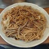 Teppanyaki Taruya - 茹で上げ太麺焼ソバ 中盛（800円）