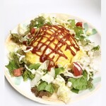 おきなわん・カフェ・コザ - オムタコライスタコライスにとろり半熟オムレツ