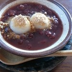 茶苑 - 茶苑セット（1,100円）のデザート（ぜんざい）