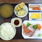 お食事処 みず - 刺身定食 1,300円