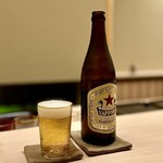 道人 - 先ずは瓶ビールで乾杯♫