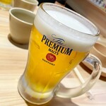 スシロー - 生ビールジョッキ@¥640