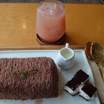 Seoul Cafe - 糸かき氷チョコとグァバジュース