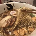 汁そば処ちょぼいち - 麺は細麺。ロカボ ちぢれ  細麺の3種類から選べます