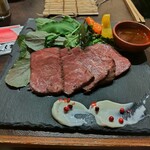 茨城地産地消の店 あんこう鍋×常陸牛 全席個室 もんどころ - 常陸牛のローストビーフ