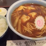 金井庵 - カレー南蛮蕎麦＋半ライス