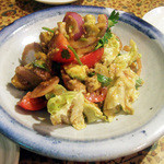 馬来風光美食 - パクチーとアボカドとトマトのサラダ