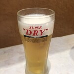 Gyouza No Oushou - 生ビール（2杯目価格）税込438円