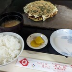 かく庄 - お好み焼き定食