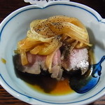 板前料理　味宏 - おとおし（ゆで豚のポン酢掛け）