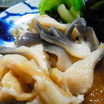 捌きたてのホッキの香りと柚子味噌が合う