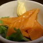 サケとスミビとロシュタン - つきだし サーモンたっぷり