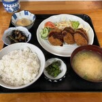 あさひ食堂 - メンチカツ定食　600円