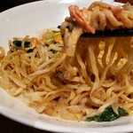 セキレイ - 混ぜ混ぜその③　紅生姜のタルタルも一緒に絡めて食べたのが最も美味しかった❗