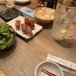 0秒レモンサワ― 三軒茶屋 肉寿司 - 