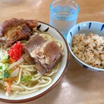 丸吉食堂 - ソーキそば（1,100円税込）、じゅーしー（150円税込）